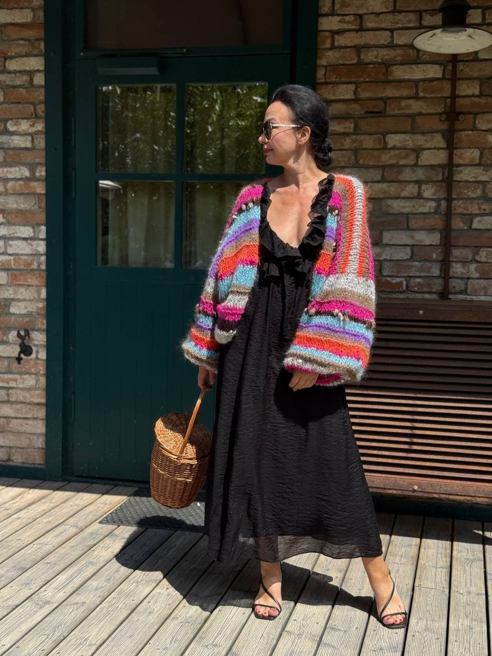 Oversized Alpaca Cardigan - view 1